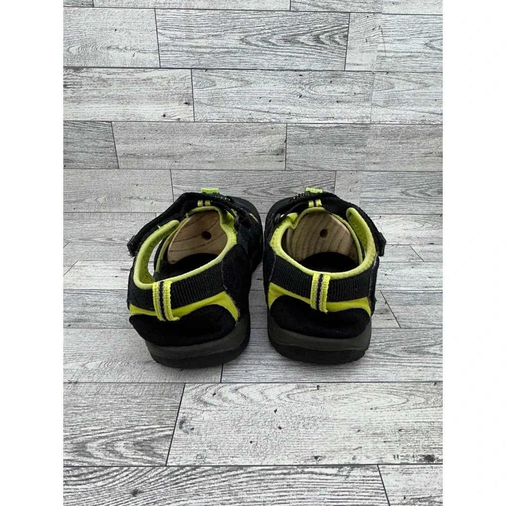 KEEN Newport H2 Sandals Black Lime Green Waterproof Hiking 1009965 Size US5 EU37